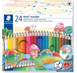 Staedtler kleurpotlood Noris Club uitgombaar 24 potloden