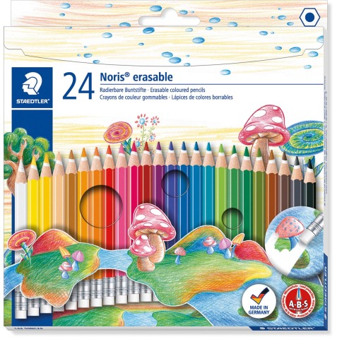 Staedtler crayon de couleur Noris Club effaçable 24 crayons