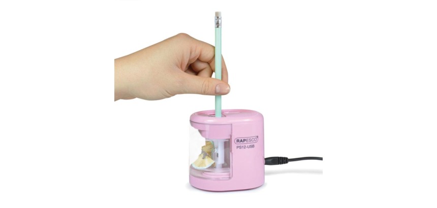 Elektrische potloodslijper dubbel PS12-USB