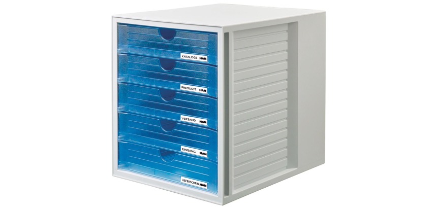 Han Ladenblock Systembox mit 5 geschlossenen Schubladen