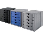 Module de classement SYSTEM BOX KARMA, 5 tiroirs, gris/