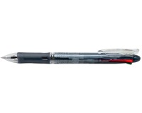 ZEBRA 4 Colors Ballpoint Pen Clip on Slim, 0.7 mm, classic ink colors