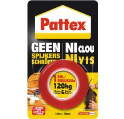 Ruban adhésif Pattex Ni Clou Ni Vis 50kg int et ext