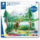 Staedtler kleurpotlood Design Journey, metalen doos met 24 kleuren