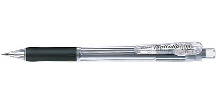 ZEBRA Tapli clip porte-mine, 0,5 mm, HB, noir