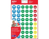 Apli Kids beloningsstickers Happy Smile, groot, blister met 12 vellen