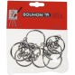 Bouhon sleutelring, 25 mm, blister van 8 stuks