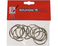 Bouhon anneau porte-clés, 25 mm, blister de 10 pièces
