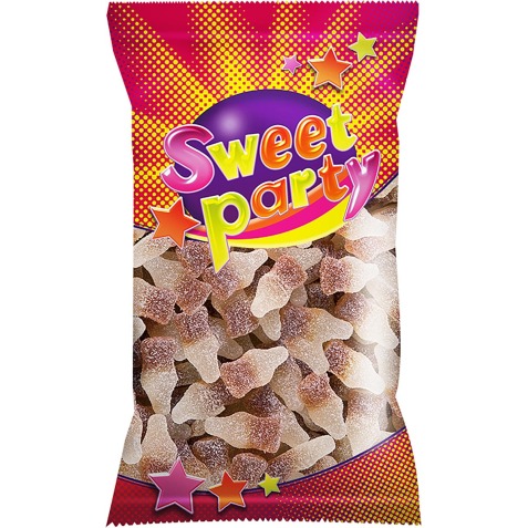Sweet Party zure cola flesjes, zakje van 75 g