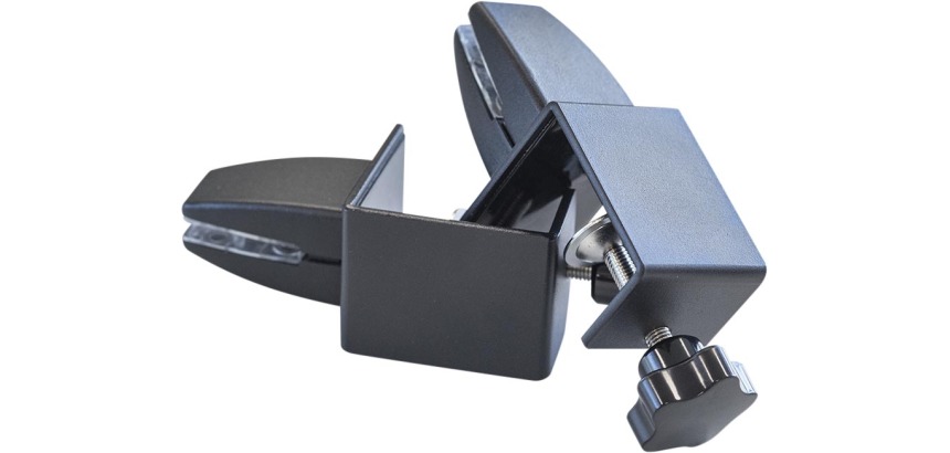 Smit Visual metal desk clamp, black, set of 2 pieces