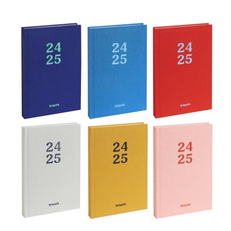 Brepols journal de classe étudiant Rainbow, couleurs assorties, 2024-2025