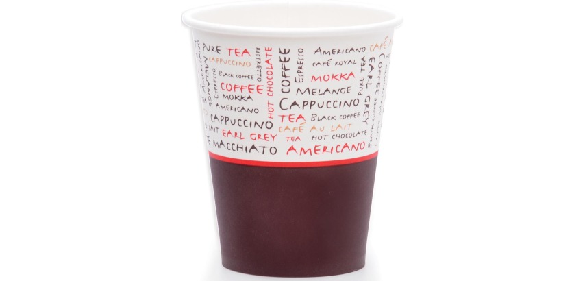 Cardboard cup, 230 ml, diameter 80 mm, pack of 1000 pieces