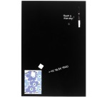 Naga tableau en verre magnétique, noir