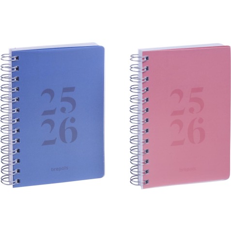 Brepols journal de classe Wire-o, couleurs assorties, 2025-2026