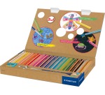 Staedtler crayon Buddy 3-en-1, boîte de 18 pièces en couleurs assorties