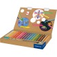 Staedtler crayon Buddy 3-en-1, boîte de 18 pièces en couleurs assorties