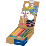 Staedtler kleurpotlood Buddy 3-in-1, doos van 6 stuks in geassorteerde kleuren