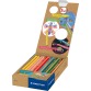 Staedtler crayon Buddy 3-en-1, boîte de 6 pièces en couleurs assorties