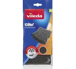 Vileda Glitzi Power Inox éponge abrasif en inox, ft 10 x 10 x 1,2 cm, paquet de 2 pièces