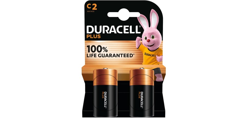 Batterij Duracell Plus 2xC