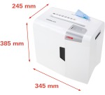 HSM shredstar S10 document shredder, 6 mm