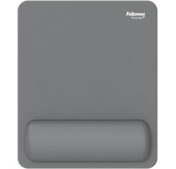 Fellowes breyta mouse mat wrist rest mouse pad wrist support with antibacterial protection ergonomic mouse mat grey