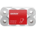 Katrin papier toilette, 2 plis, 400 feuilles par rouleau, paquet de 8 rouleaux