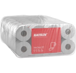 Katrin papier toilette, 2 plis, 400 feuilles par rouleau, paquet de 8 rouleaux