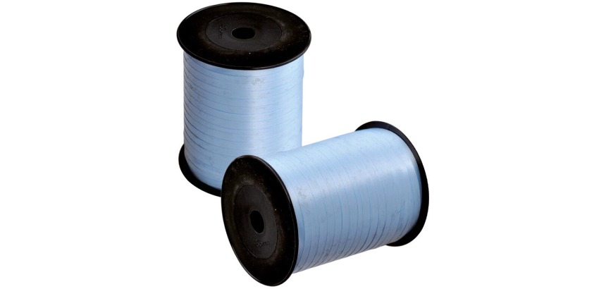 Ruban cadeau, 5 mm x 500 m, bleu clair