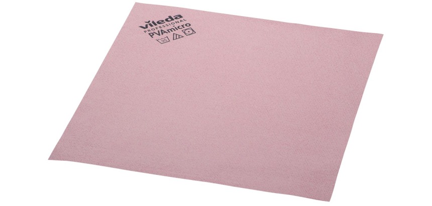 Vileda Pro red microfiber cloth 5 pieces