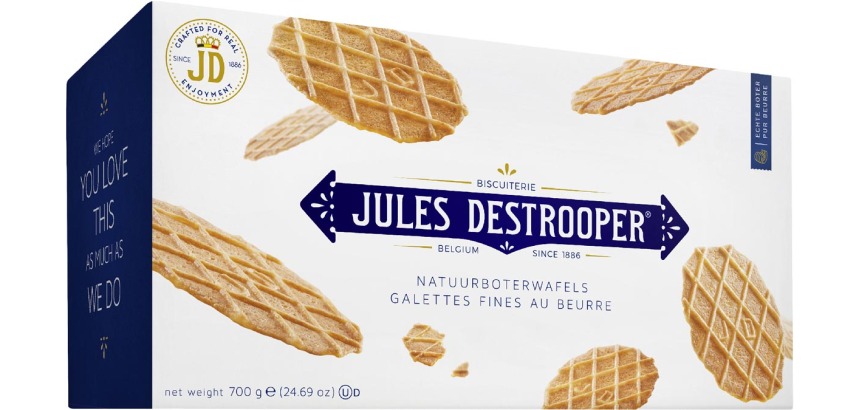 Jules Destrooper gaufrettes au beurre, boîte de 700 g
