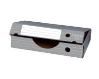 Elba archiefdoos liggend, ft 45 x 34 x 8,8 cm, grijs en wit