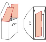 Elba Tric Archivbox Hochformat, Maße 9,5 x 34 x 26,5 cm, grau und weiß