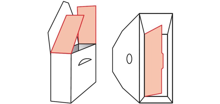 Elba Tric Archivbox Hochformat, Maße 9,5 x 34 x 26,5 cm, grau und weiß