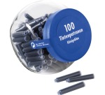 Cartouches d'encre, 100 cartouches, bleu roi