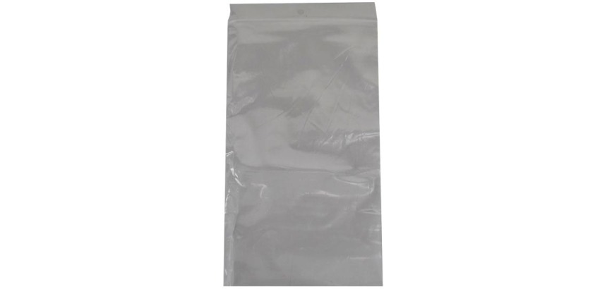 Sachets zip, ft 100 x 150 mm, paquet de 100 pièces, transparent