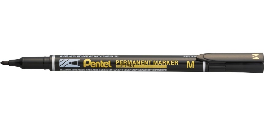 Pentel permanente marker NM470-A, zwart
