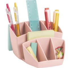 Mineral by Cep pennenbakje met 8 vakjes, roze