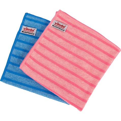Vileda chiffon en microfibres Microtuff Universal, paquet de 10 pièces, vert