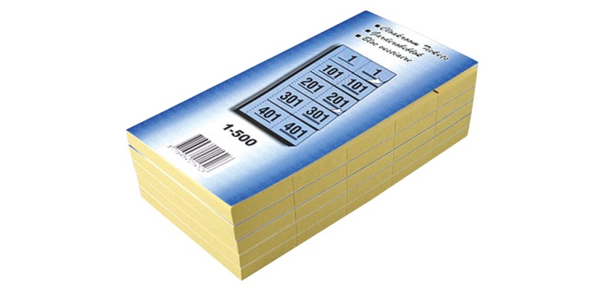 Notizbücher für Garderobe, Nummern von 1 bis 500, blau