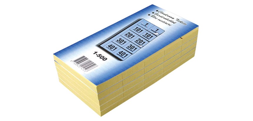 Carnets pour vestiaire numéros de 1 à 500, bleu
