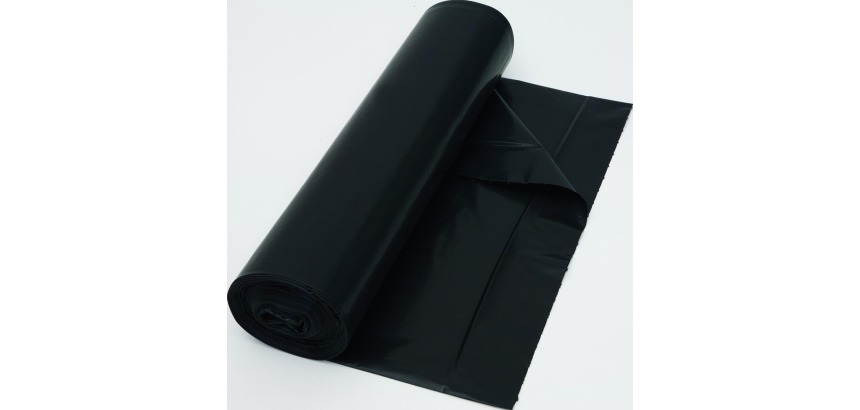 Sac poubelle 37 microns, ft 70 x 110 cm, 120 litres, noir, rouleau de 25 pièces