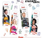 Pentel Roller Energel RT BL77, etui met 4 stuks, assorti