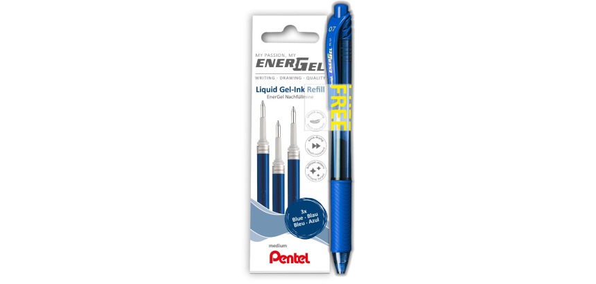 Pentel Energel LR7 blue gel pen refill