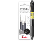 Pentel Energel Gelstift-Nachfüllpackung LR7 Schwarz