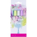 Talens Ecoline Brush pen, etui van 5 stuks in pastelkleuren