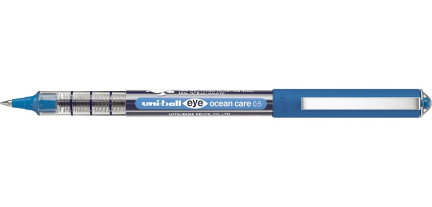 Uni-ball Eye Ocean Care roller, line width 0.3 mm, blue