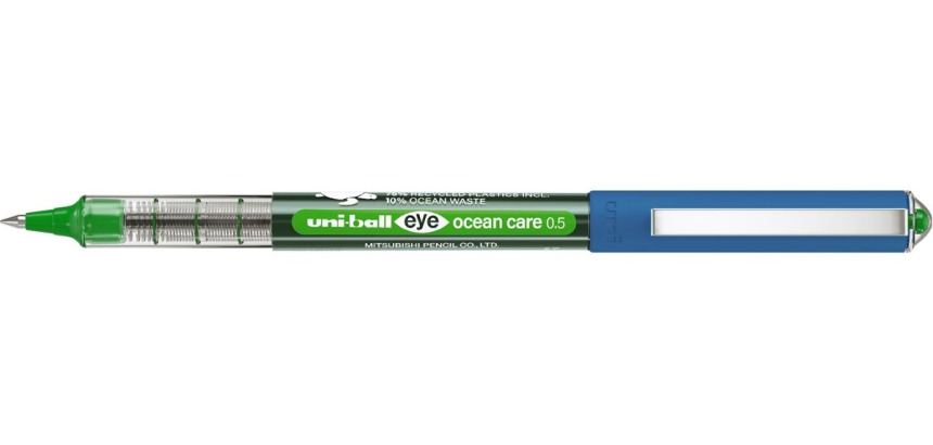 Uni-Ball Eye Ocean Care Green Fin Roller