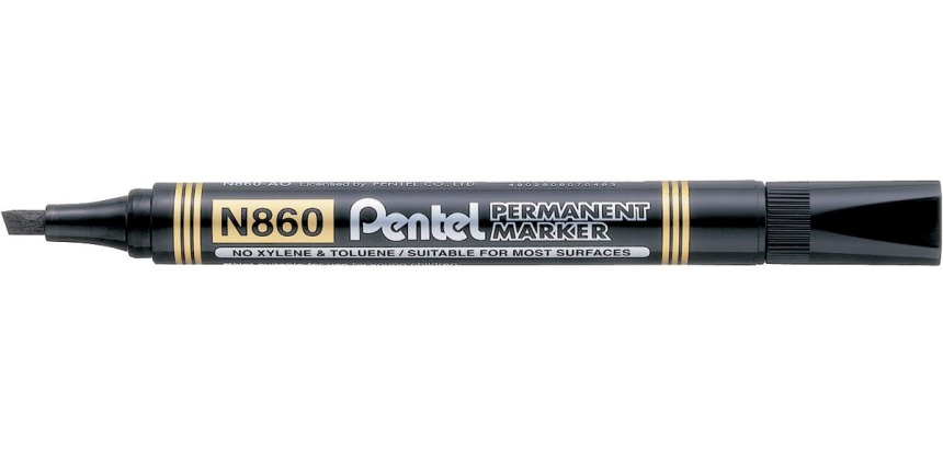 Pentel marqueur permanent N860-A, noir