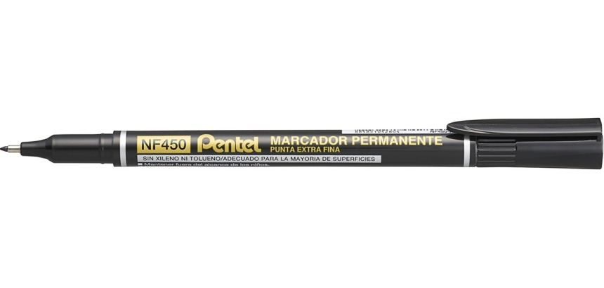 Pentel marqueur permanent NF450-A, noir